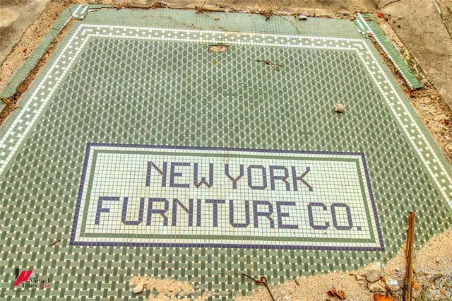 a view of a wooden door