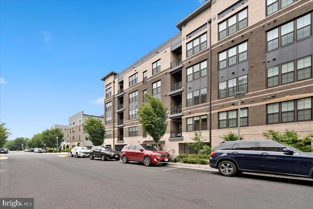 a car parked in front of a building