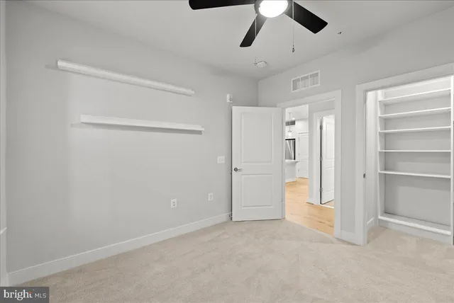 a view of an empty room