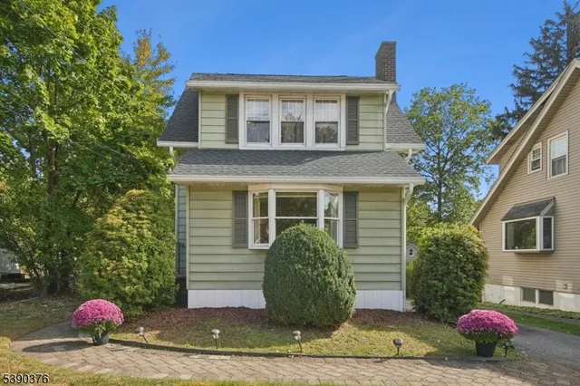 a front view of a house