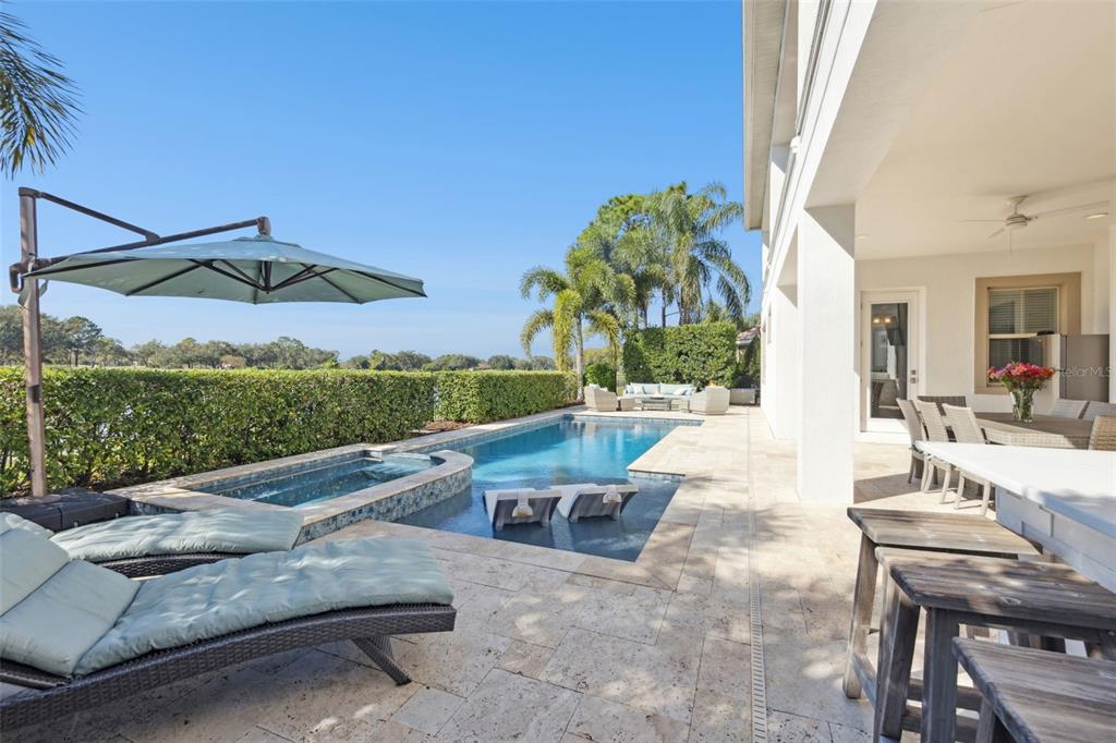 13436 Heswall Run Orlando, FL 32832 - Photo 34 of 72 a view of a patio with couches and table with garden view