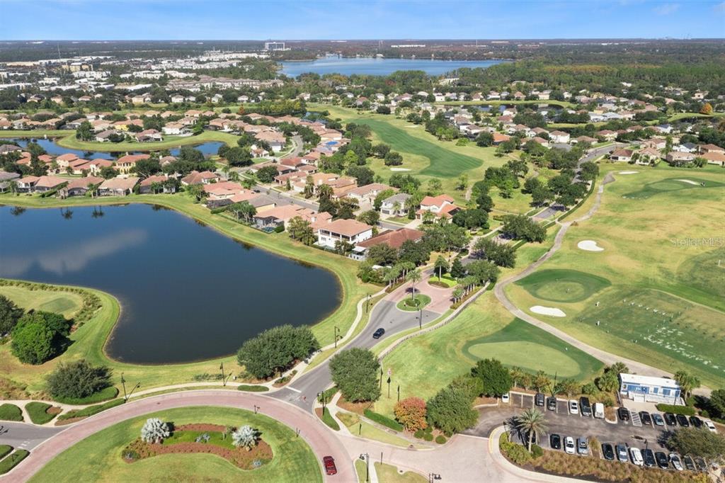 13436 Heswall Run Orlando, FL 32832 - Photo 51 of 72 an aerial view of a house with a yard