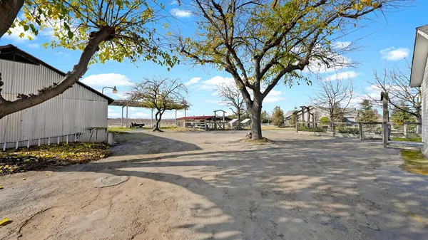 a view of road with trees
