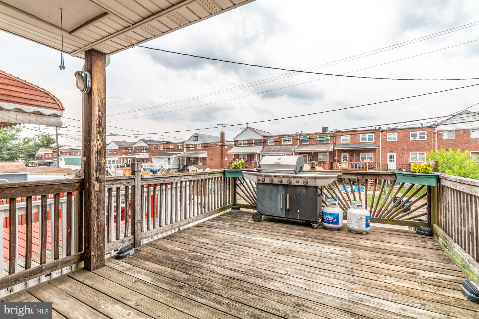 7831 Kavanagh Road Baltimore, MD 21222 - Photo 21 of 26 Huge Rear Deck with Stairs