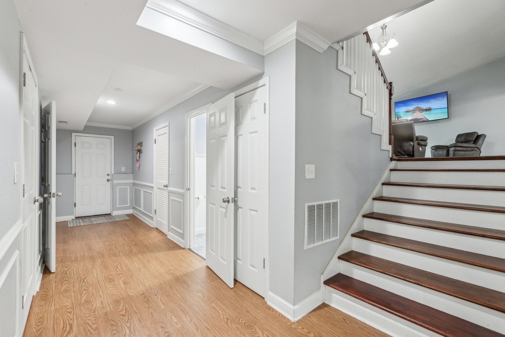 204 Oakleaf Road Lake In The Hills, IL 60156 - Photo 24 of 41 a view of a hallway with wooden floor and entryway