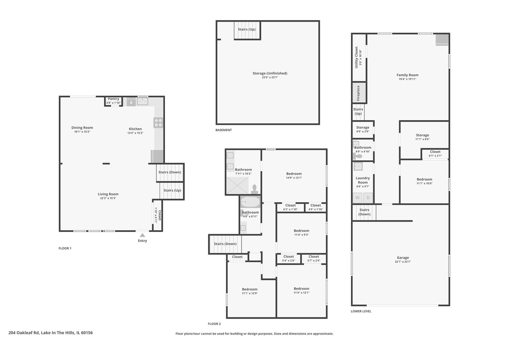 204 Oakleaf Road Lake In The Hills, IL 60156 - Photo 41 of 41 a picture of a bathroom with a shower