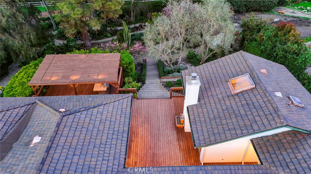 5205 Middlecrest Road Rancho Palos Verdes, CA 90275 - Photo 31 of 36 an aerial view of house with yard