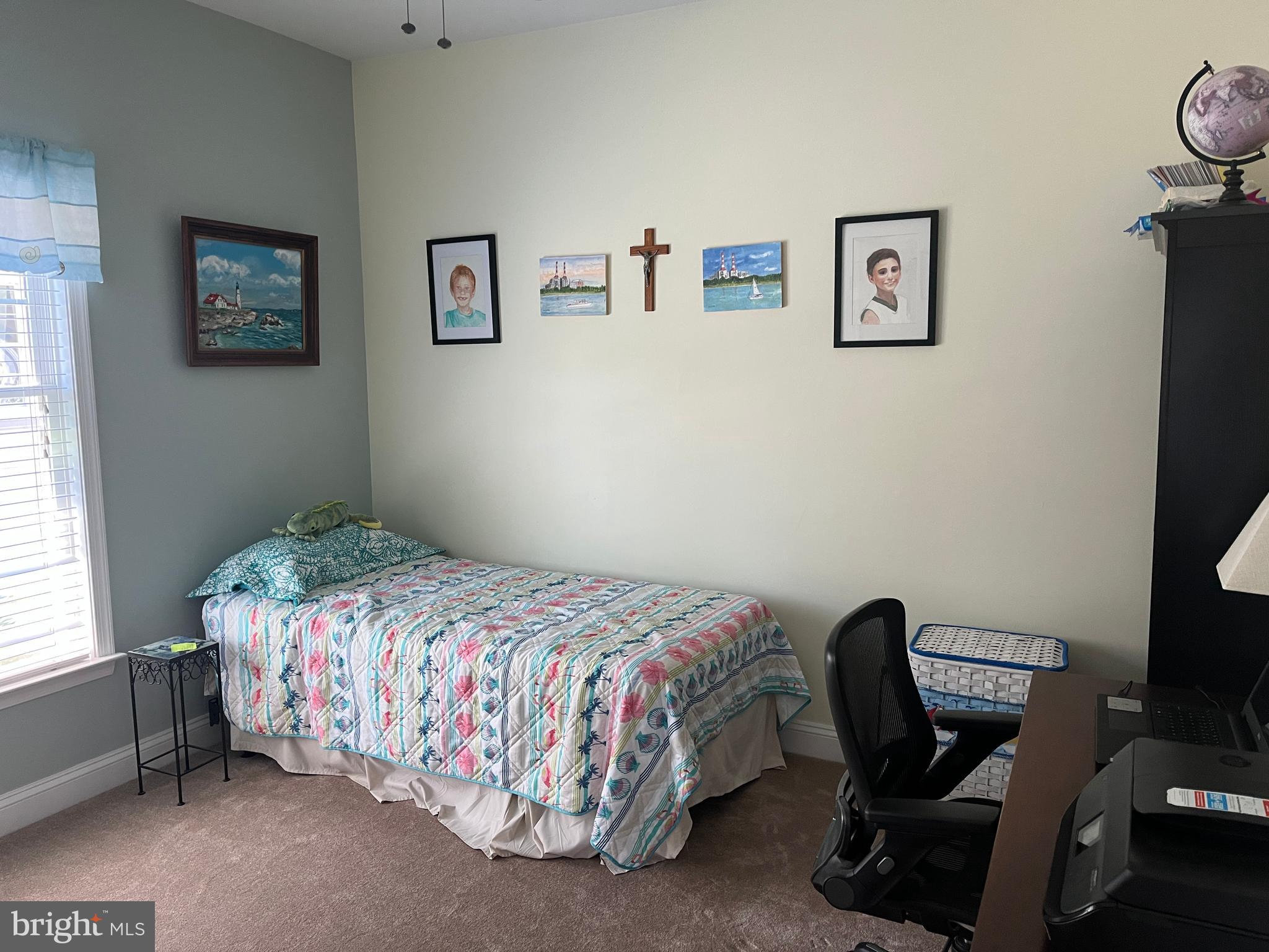3816 Chestnut Road Baltimore, MD 21220 - Photo 21 of 27 a bedroom with a bed and a window
