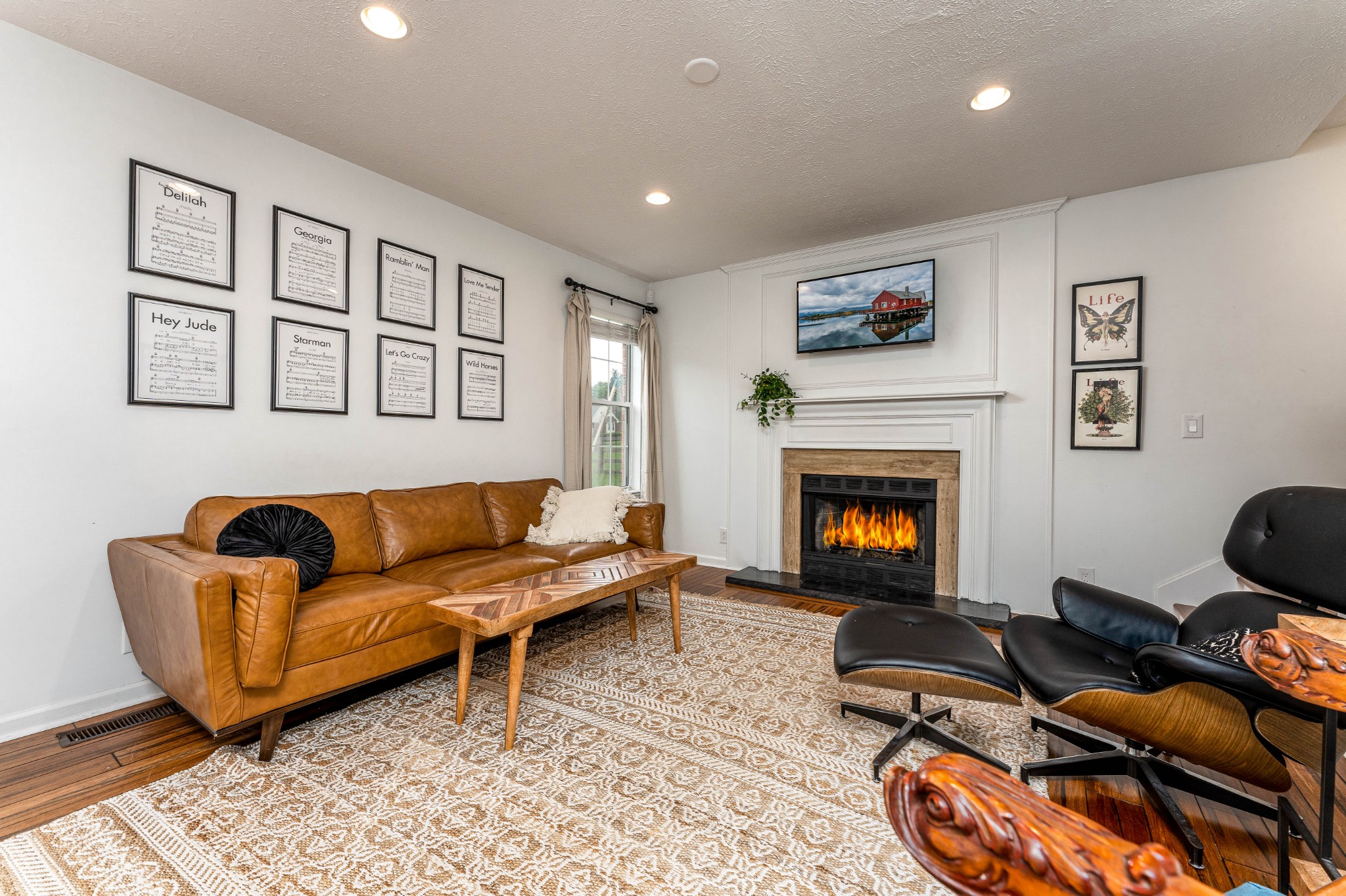 809 Ridgetop Drive Mount Juliet, TN 37122 - Photo 9 of 32 a living room with furniture window and a fireplace