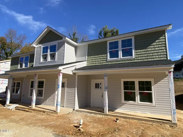 a front view of a house