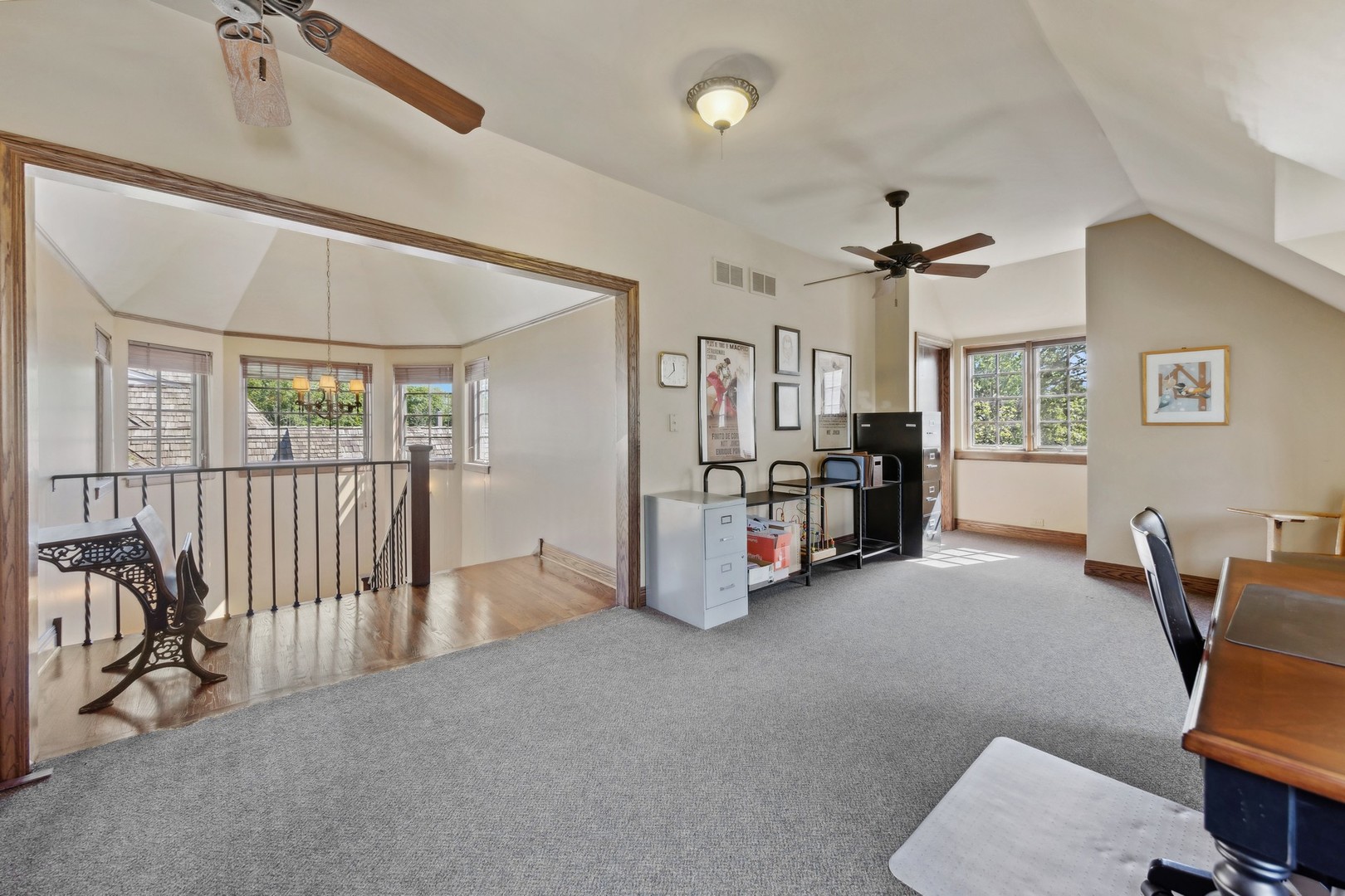 719 South County Line Road Hinsdale, IL 60521 - Photo 28 of 52 a view of a livingroom with furniture and a ceiling fan