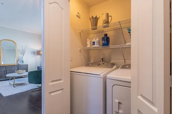 a view of a storage & utility room