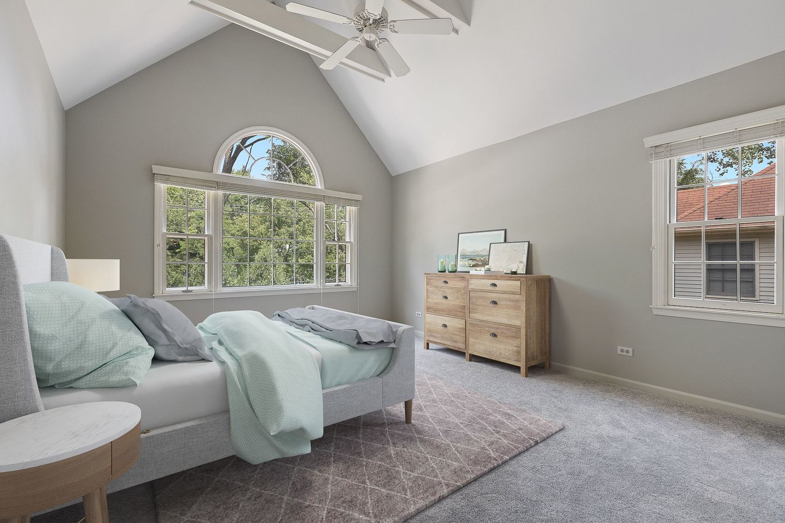1540 West Wiesbrook Road Wheaton, IL 60189 - Photo 27 of 36 a spacious bedroom with a bed and a window