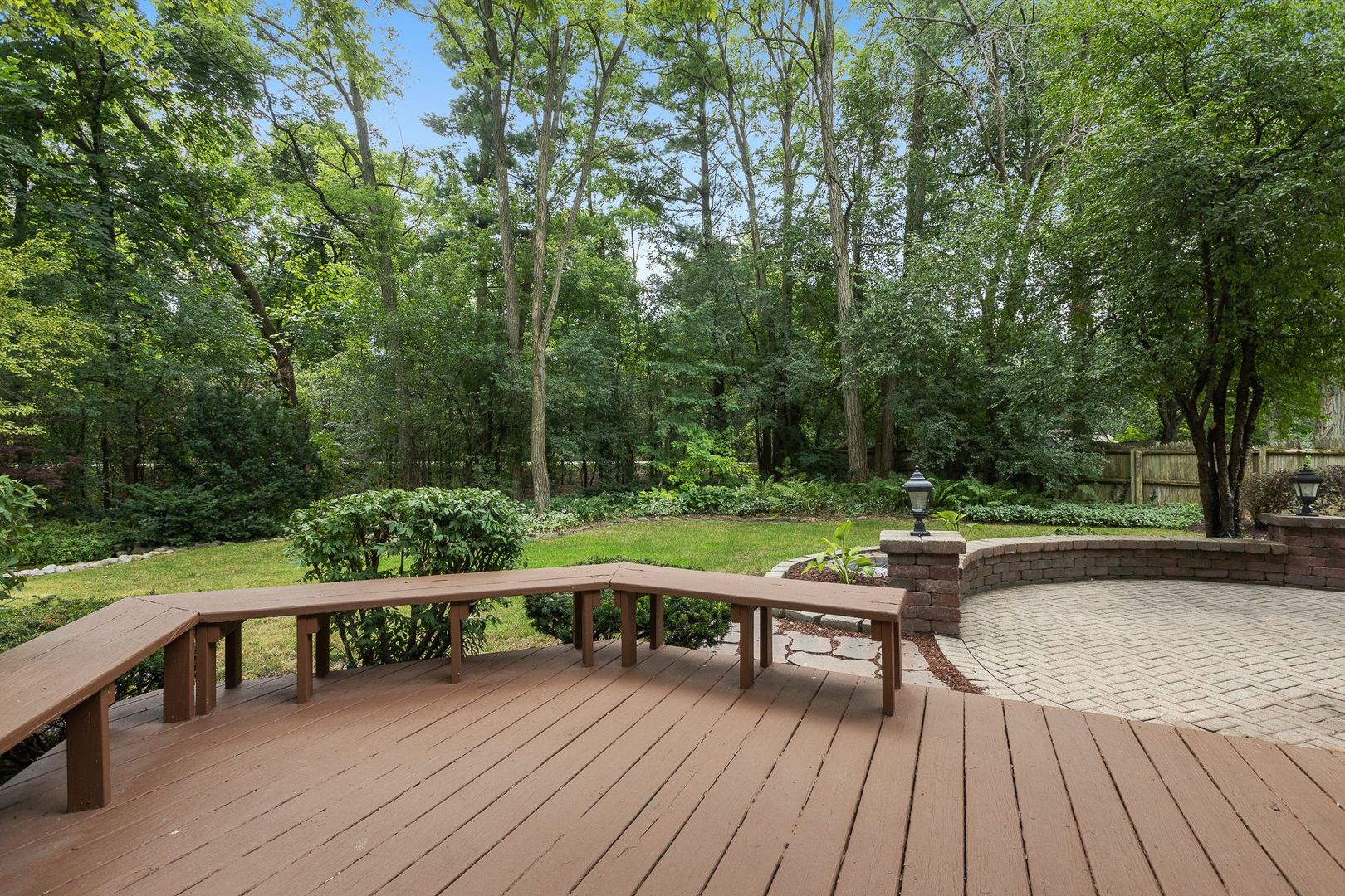 1540 West Wiesbrook Road Wheaton, IL 60189 - Photo 36 of 36 a view of a deck with wooden floor and outdoor space