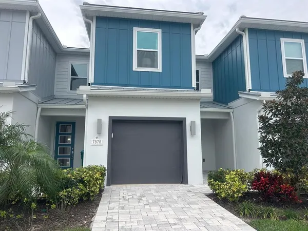 a front view of a house