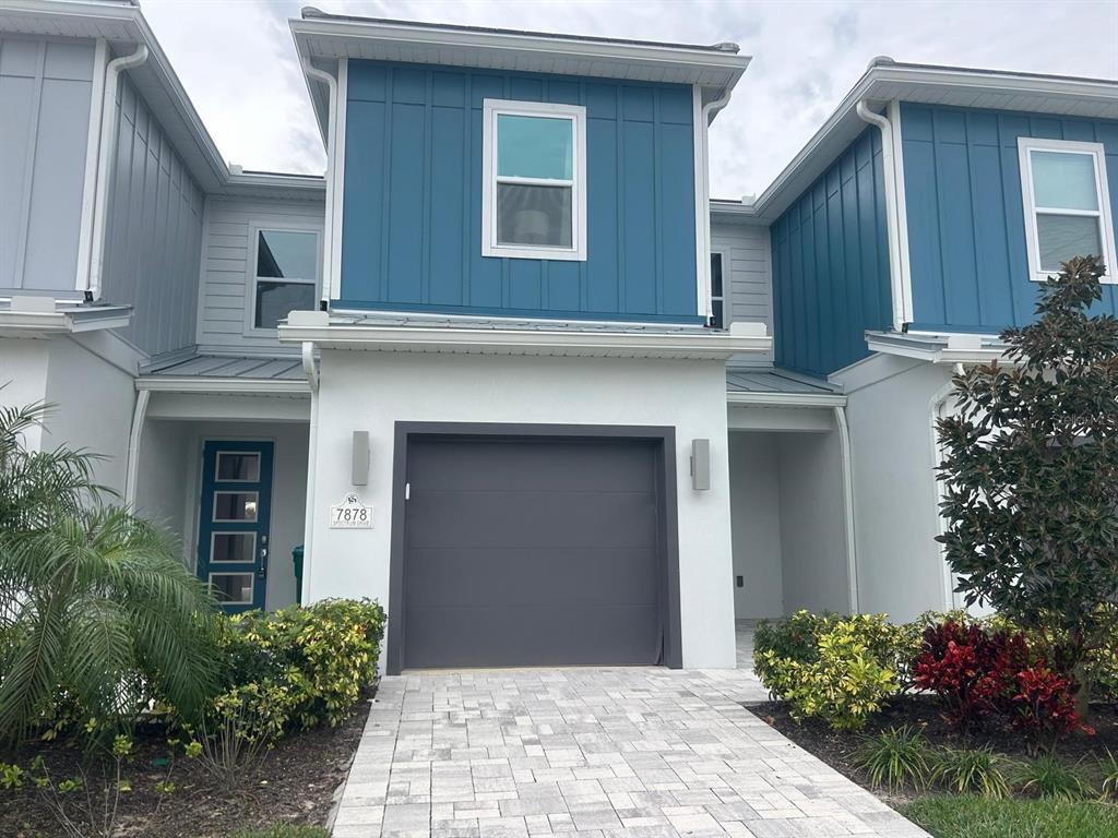 a front view of a house