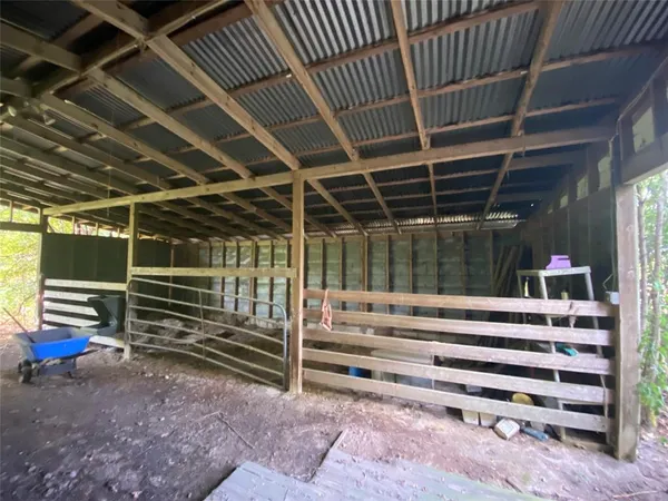 a view of a room with stairs