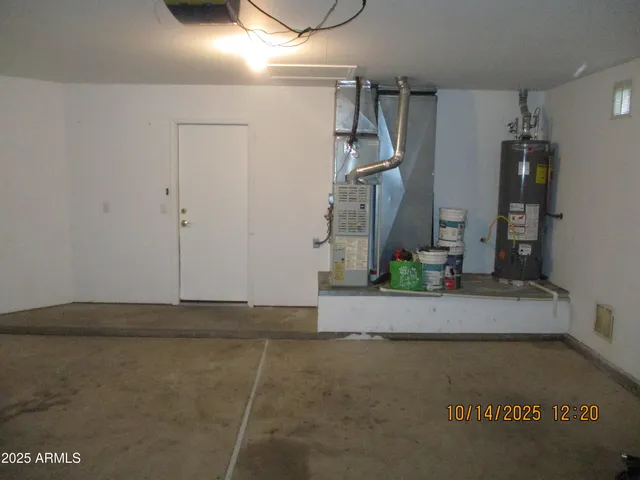 a view of water heater room