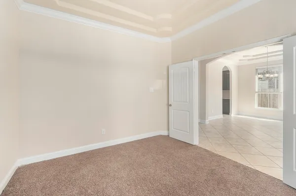 a view of an empty room