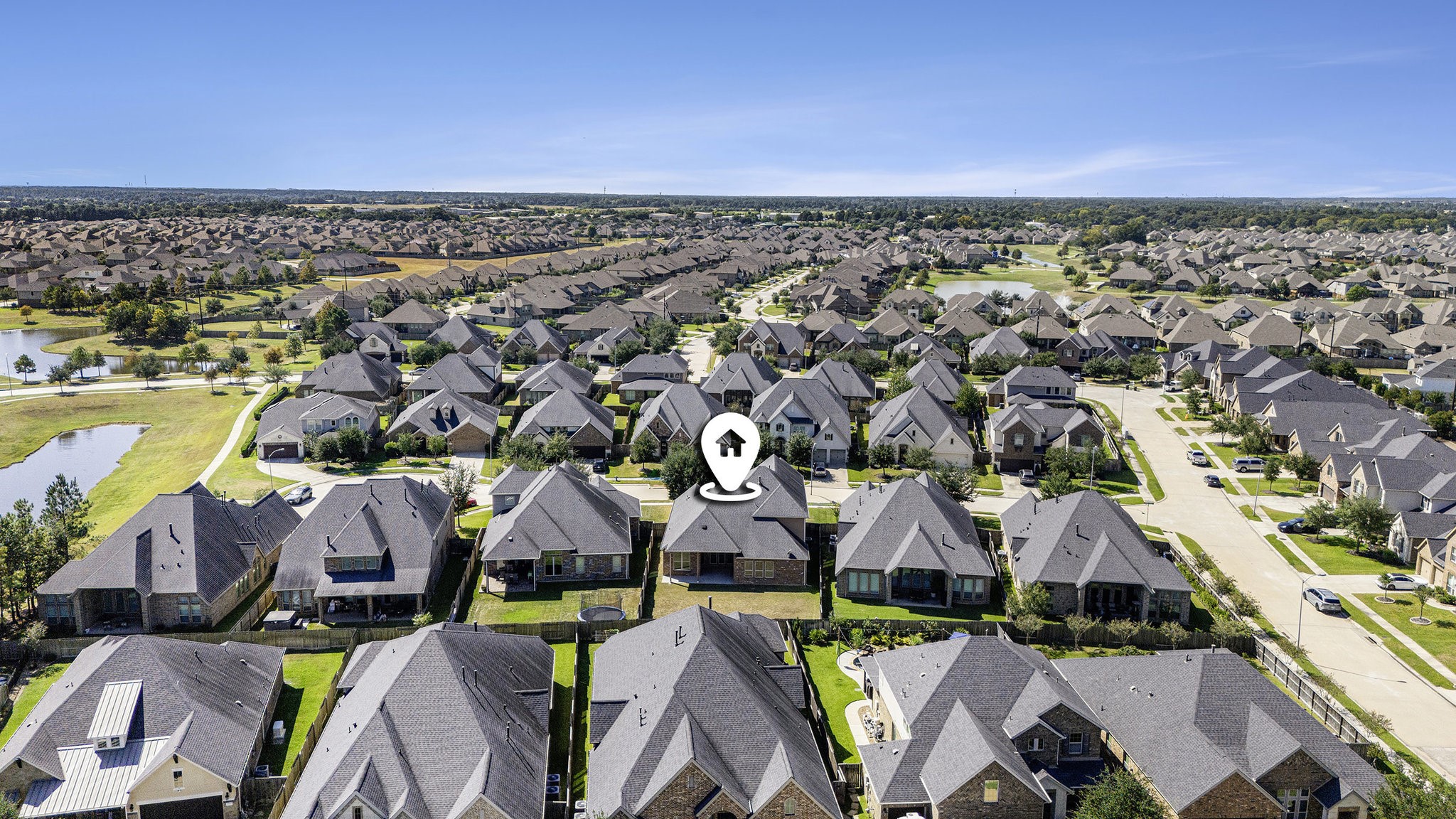 18614 Rimini Ridge Court Cypress, TX 77429 - Photo 33 of 35 an aerial view of residential houses with outdoor space