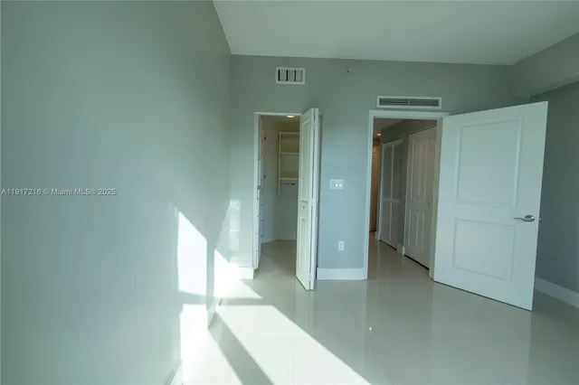 a view of a small space with window