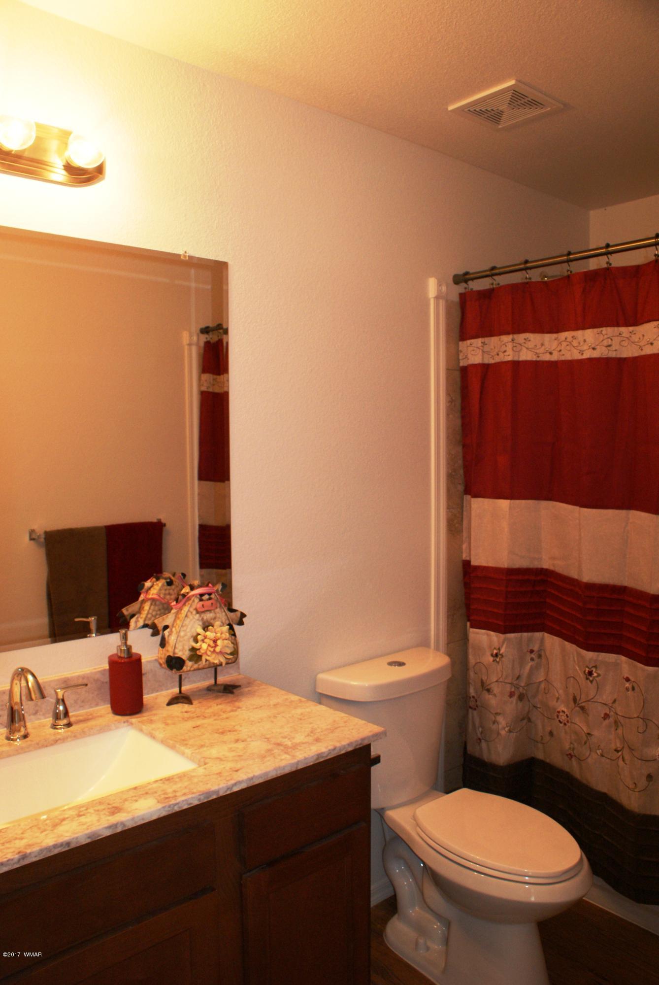 2628 Elk Run Loop Show Low, AZ 85901 - Photo 12 of 26 a bathroom with a sink a toilet and shower