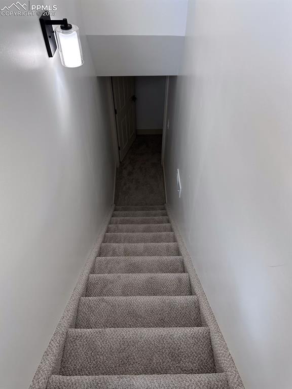 14546 Pine View Road Larkspur, CO 80118 - Photo 25 of 37 Staircase with carpet flooring