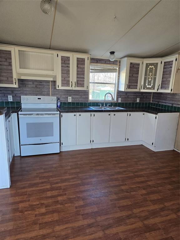 1903 VZ County Road Ben Wheeler, TX 75754 - Photo 18 of 35 a kitchen with granite countertop white cabinets and white appliances