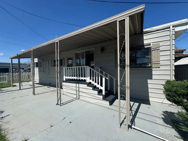 a view of a house with a porch