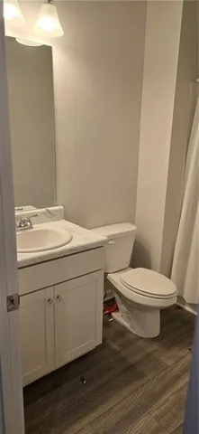 an empty room with closet