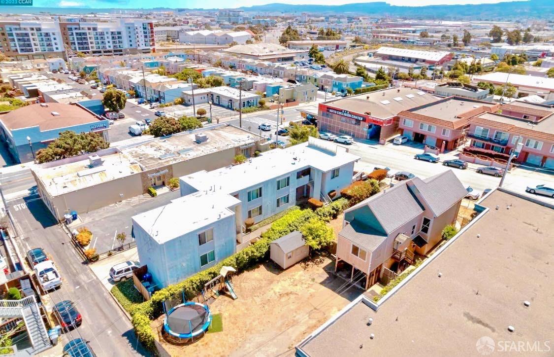 322 Commercial Avenue South San Francisco, CA 94080 - Photo 30 of 32 an aerial view of a house with a swimming pool yard and outdoor seating