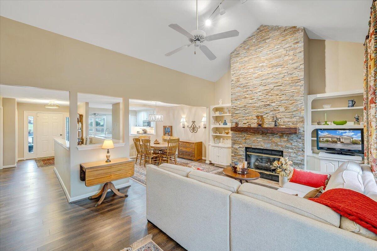 66 Scarlet Street Hardy, VA 24101 - Photo 11 of 72 a living room with furniture a fireplace and a table