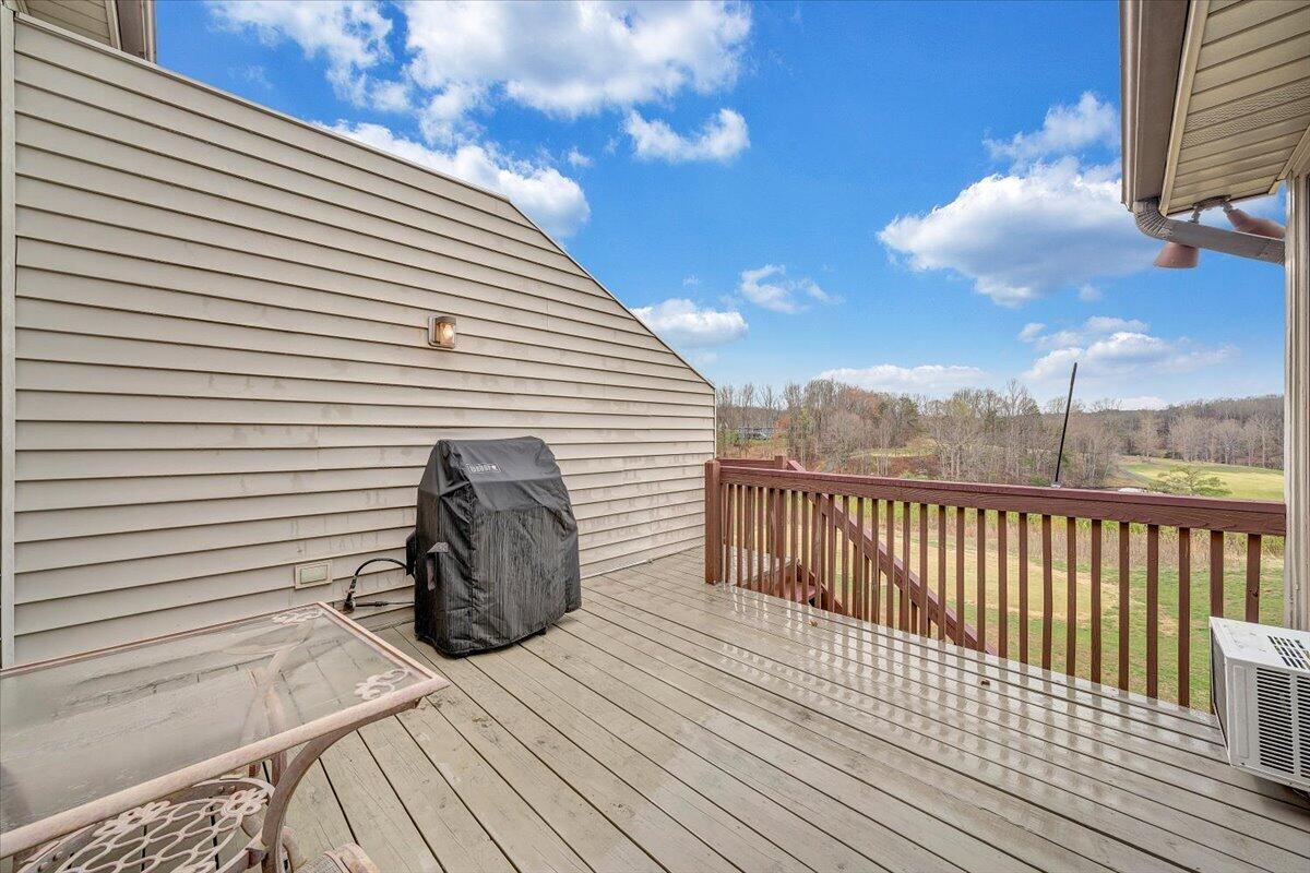 66 Scarlet Street Hardy, VA 24101 - Photo 61 of 72 a view of a balcony with wooden floor