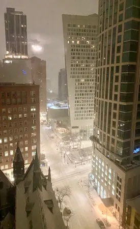 a view of a bathroom with a shower