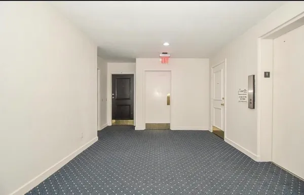 a view of a livingroom with an empty space