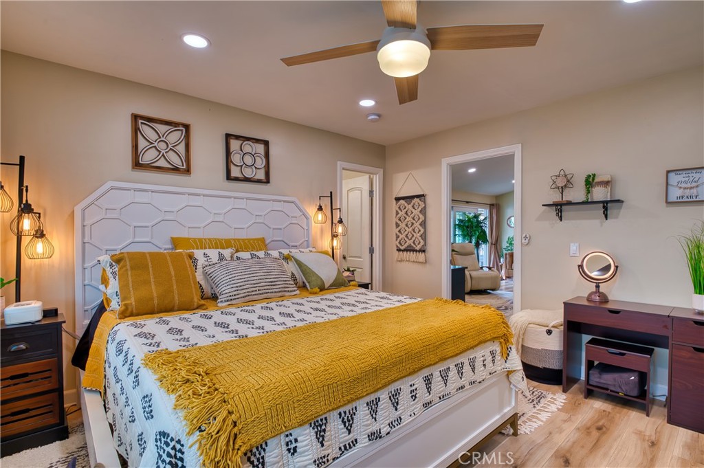 2054 Parker Dam Road, Unit E8 Earp, CA 92242 - Photo 37 of 75 a bedroom with a bed and a desk