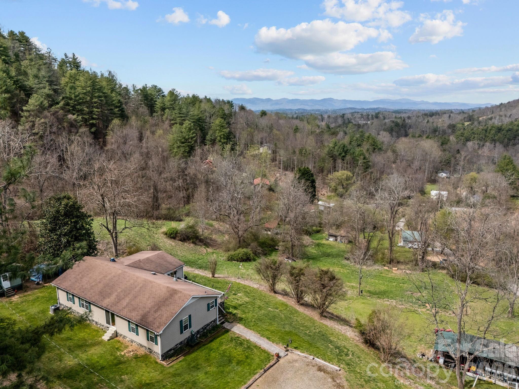 74 Chambers Road Weaverville, NC 28787 - Photo 3 of 43 a view of a garden with an outdoor space