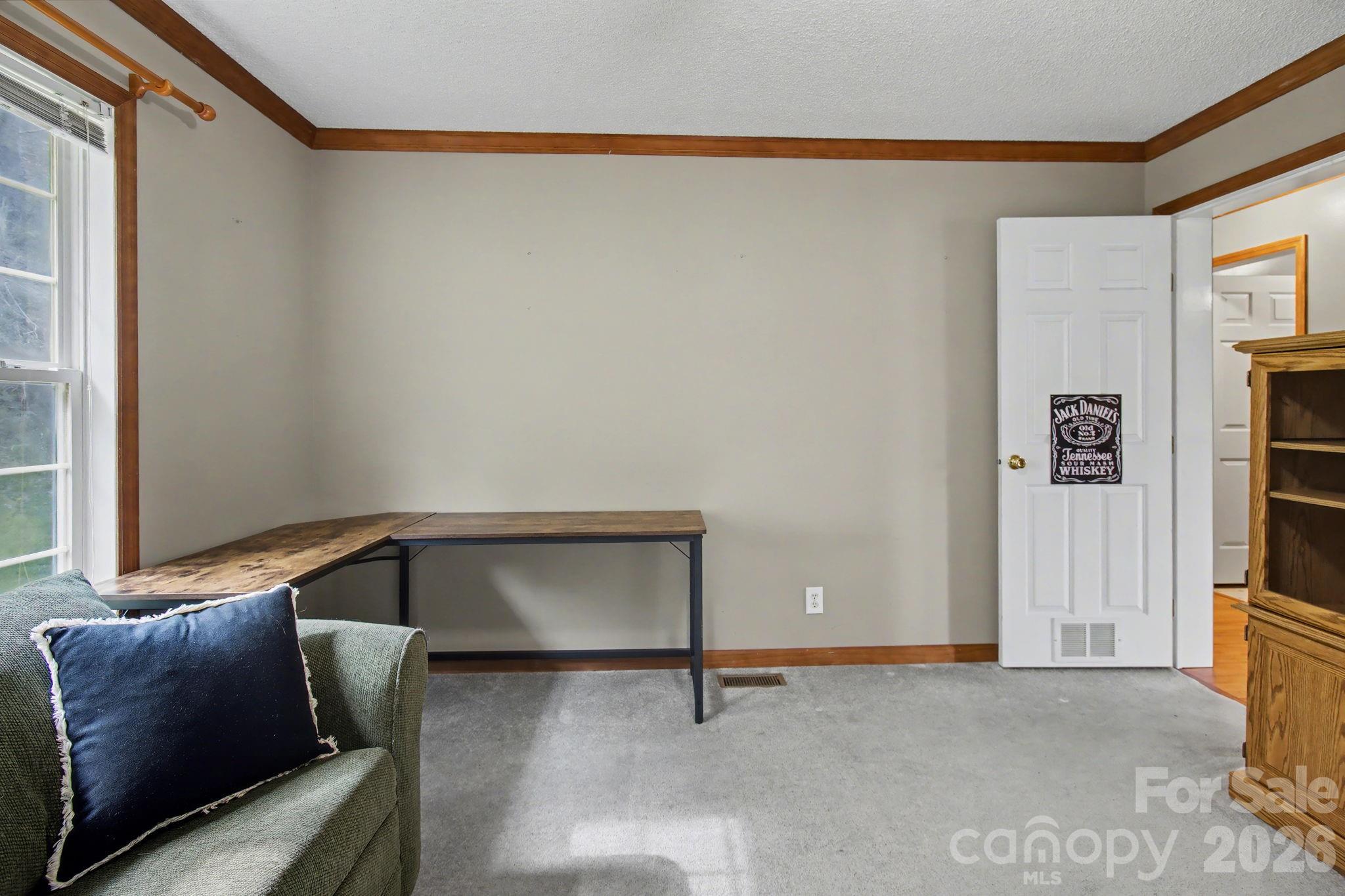 74 Chambers Road Weaverville, NC 28787 - Photo 31 of 43 a living room with furniture and a air conditioner vent