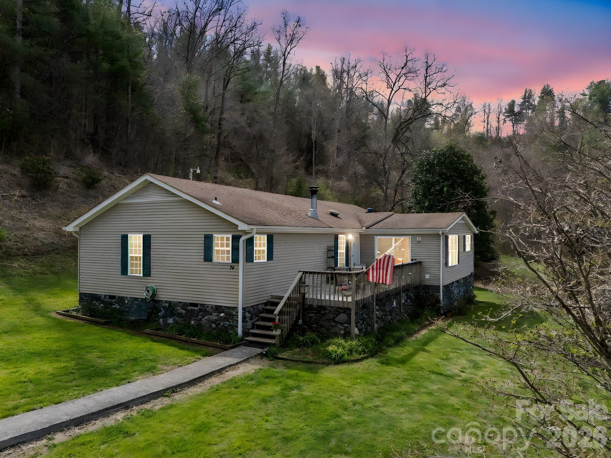 74 Chambers Road Weaverville, NC 28787 - Photo 5 of 43 a view of a back yard