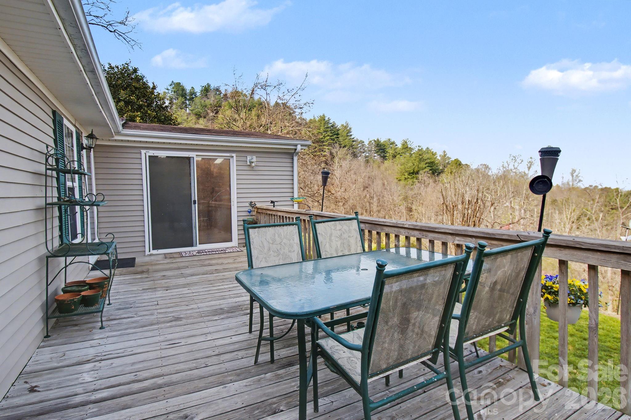74 Chambers Road Weaverville, NC 28787 - Photo 9 of 43 a view of a balcony with furniture