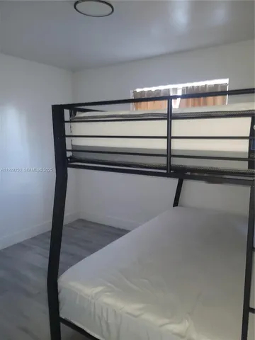 a view of small space with racks on the wall