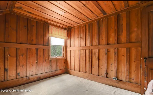 a view of a wooden door