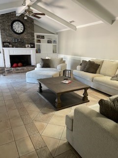 6426 Long Circle Corpus Christi, TX 78413 - Photo 37 of 40 a living room with furniture and a fireplace