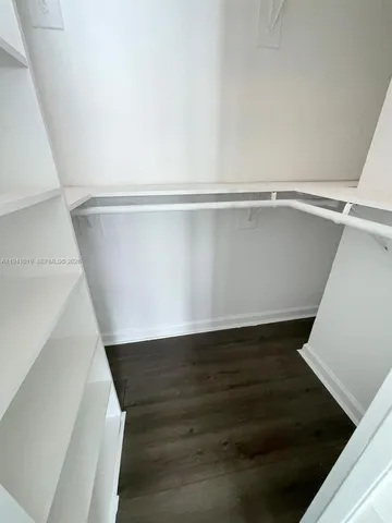 a close view of closet
