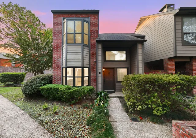 a front view of a house