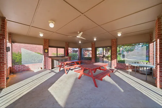 a view of a basketball court