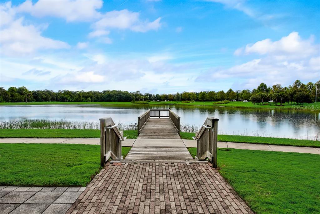 6262 Goldcoast Avenue Apollo Beach, FL 33572 - Photo 61 of 65 a view of a lake with a garden