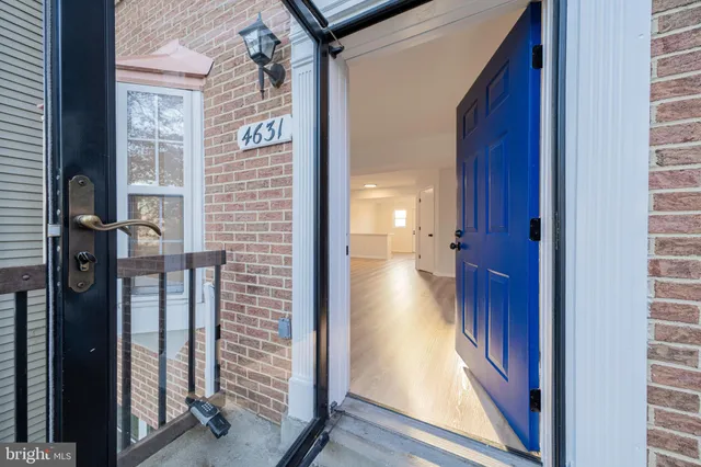 a view of front door