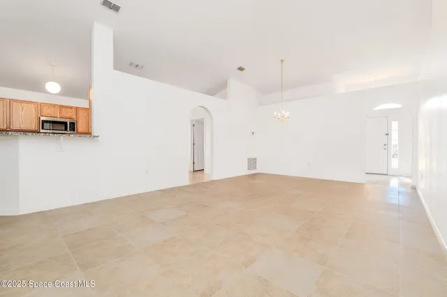 a view of an empty room