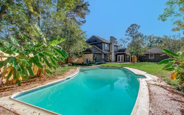 a view of a back yard